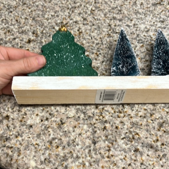 Christmas wood rustic tree decoration - Picture 2 of 5